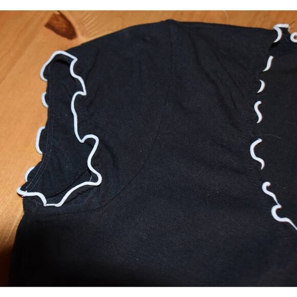 Ann Taylor, Black Cap Sleeve Tee, Women's Small, LN/EGU - Picture 4 of 4